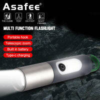 Asafee 400LM CB-836 XHP50/30WLED outdoor camping telescopic light portable small flashlight 4 gear Press switch built-in battery waterproof