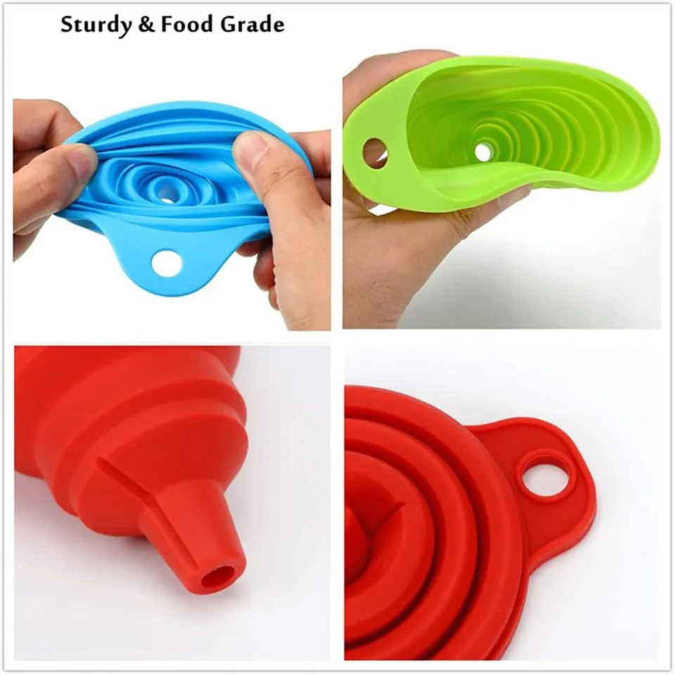 Mini Foldable Silicone Funnel Diamond Painting Accessories Tool Convenient  Bead Container Diamond Embroidery Storage Tools