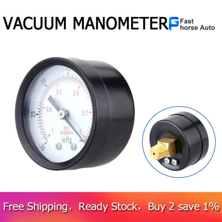 Pressure Gauge Inhg Bar Mini Dial Air Vacuum Pressure Gauge Pressure Gauge