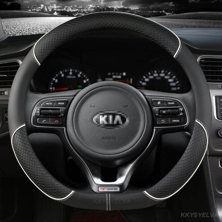 car-steering-wheel-cover-38cm-15-leather-for-kia-rio-2-3-4-x-line-kombi-sedan-k2-k3-k4-k5-kx1-kx3-kx5-sportage-auto-accessories