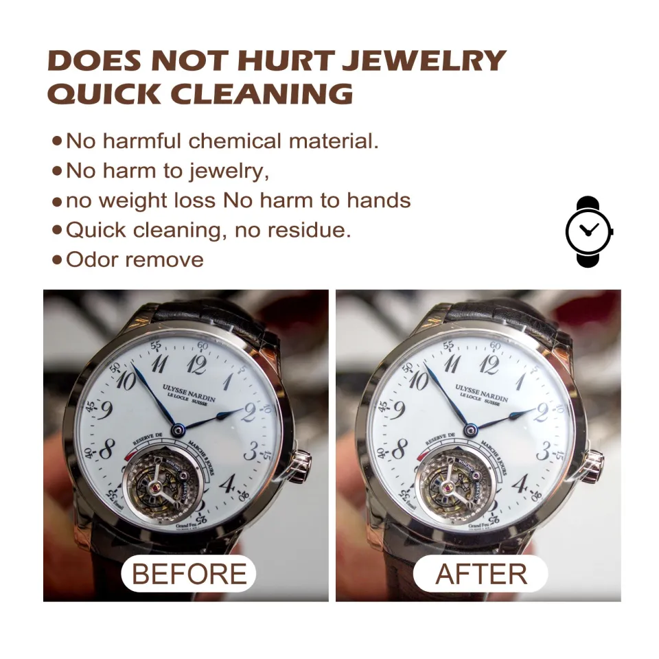 Jewelry Cleaner Watch Rings Spray Versatile Rust Remover Anti Tarnish  Protection Rings Making Diamond Rust Detergent, 100ml