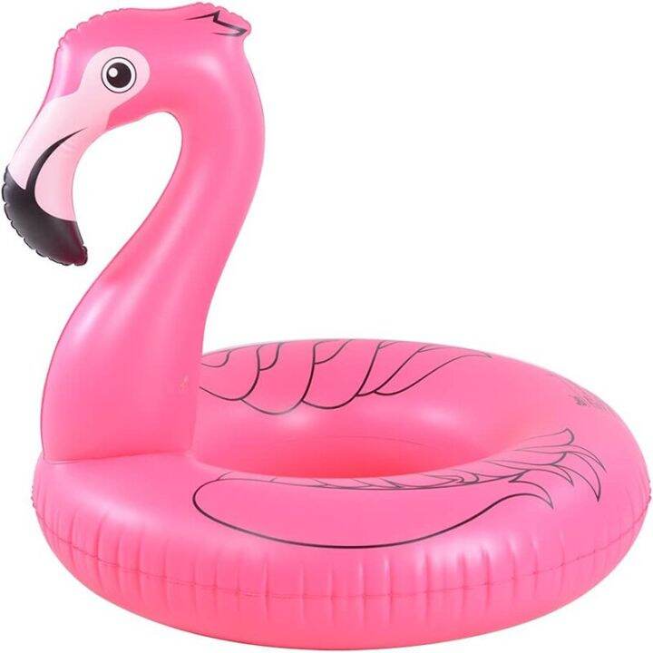 Giant Inflatable Flamingo Pool Float Party Pool Tube With Fast Valves