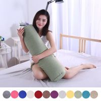 Long Cushion Pad for Car Office Sleep Nap Pillow Round Headrest Pillow Body Support Home Bedroom Bedding Accessories