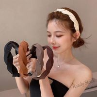 【Ready Stock】 ◊ C18 1 Pcs Simple Fashion Cross Knot Braid Headband Hair Hoop Elegant Temperament Headwear Hair Accessories