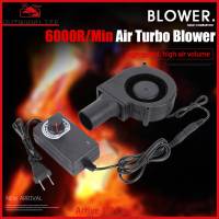 [Arrive 1-3 Days]AC 110V 220V Barbecue Fan Air Blower US Plug Handheld Electric BBQ Air Blower 6000R/Min Charcoal Grill Air Blower Variable Speed for Outdoor Barbecue