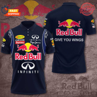 Summer Red Bull Racing Give -You- Wings Infiniti Ge ox Total AOP Polo Shirt Navy fashion polo shirt