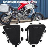 รถจักรยานยนต์สำหรับ DUCATI Multistrada 1200กันน้ำกรอบกระเป๋าหลังสำหรับรถเครื่องมือซ่อมแซมกระเป๋าเครื่องมือแพคเกจบาร์การชน