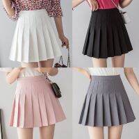 [COD] Waist Pleated Skirt y2k Kawaii A-line black tennis School Uniform Skirts for