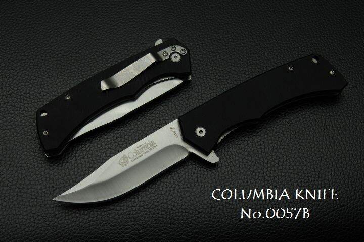 มีดพับ-columbia-รุ่น-0057b-stainless-steel-ปลายแหลม-ทรง-drop-piont-ด้าจับ-g10