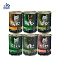 Hàng Chính Hãng Pate cho mèo Reflex Plus Lon 400g Thức Ăn Ướt Nhập Khẩu thumbnail