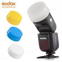 Godox กล่องกระจายสีขาวสีฟ้าสีเหลืองแฟลช Speedlite V1-O V1-F V1-N V1-C V1กล่องนิ่ม