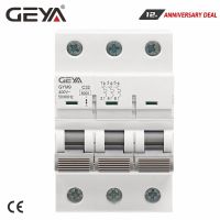 GEYA GYM9 3P MCB 6A 63A 6KA Mini disyuntor Din Rail Circuit Breaker 6A 10A 16A 20A 25A 32A 40A 50A 63A AC Type MCB 400V