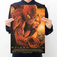 【D063】 New Movie Poster Spiderman Nostalgic Retro Kraft Paper Poster Bar Cafe Wall Decoration Painting