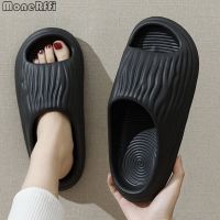 【CC】♗  Beach Slippers Men Shoes Pleated Eva Flat 2023 MenS Fashion Outdoor Indoor Non-Slip Soft Slides