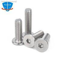 ๑☽■ M2 M2.5 M3 M4 M5 M6 M8 A2-70 304 Stainless Steel Ultra Thin Flat Head Hex Hexagon Socket Screw Plain Countersunk Allen Head Bolt