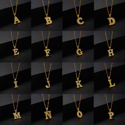 {LTATA- temperament}Charms Gold สีตัวอักษรเริ่มต้น Neckaces สำหรับผู้หญิงผู้ชายเครื่องประดับ Collier Femme สแตนเลสตัวอักษรสร้อยคอของขวัญเพื่อนที่ดีที่สุด