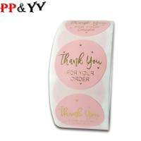 100-500pcs Pink Thank You For Your Order Stickers 1 Inch Wedding  Party Favors Envelope Seal Labels Stationery Stickers Labels