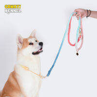 CAWAYI KENNEL Dog Multi-Function Hand-Woven Gradient Collar Necklace Outdoor Rope Dog Leash Round Cotton Dogs Lead Products