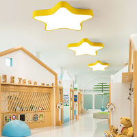 Nordic modern bedroom LED ceiling lamp childrens room five-pointed star ceiling lamp corridor lamp factory direct ceiling light