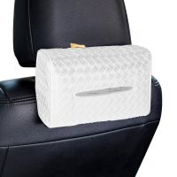 ☼ New High-Quality Universal Car Armrest Box Sun Visor PU Leather Tissue Box Storage Bag Car Interior Supplies