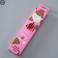 Creative boxed fruit pencils  cute learning stationery  children’s gifts  gift painting brushes  cartoon students’ calligraphy pens