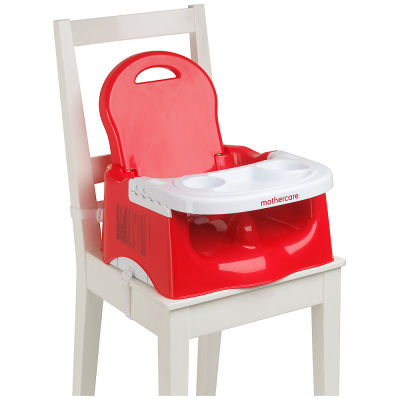 เก้าอี้ทานข้าวเด็กพกพา Mothercare creative booster with tray - red D2545