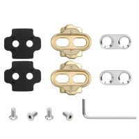 Bike Cleat Set Bike Pedals Cleats Shoe Pedals Grip w/ Spacers Screw Bolts Road Bike Cleats Cycling Pedals Cleat