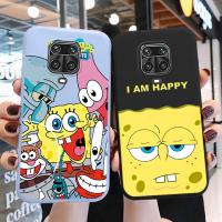 【Great. Cell phone case】การ์ตูนตลก SpongeBob SquarePants เคสโทรศัพท์สำหรับ Xiaomi Redmi หมายเหตุ9 Pro 9 S ซิลิโคนน่ารักฝาหลังสำหรับ Redmi Note9 9 S 9pro