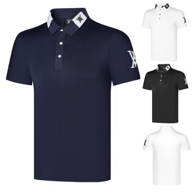 Summer new golf clothing mens short-sleeved t-shirt polo shirt sports golf trend top casual quick-drying Odyssey Amazingcre Titleist PXG1 PEARLY GATES  TaylorMade1 Castelbajac✵☸