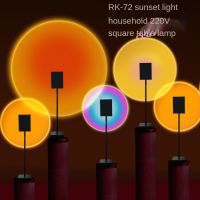 USB Sunset Lamp Floor Lamp Live Broadcast Lamp Rk72 Rainbow Sunset Red Projector Led Night Light for Home Bedroom USB Table Lamp