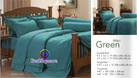 Jessica Green ? เฉพาะผ้านวม ขนาด 60x80 นิ้ว สำหรับที่นอน 3.5 ฟุต  ? สีพื้น สีเขียว กันไรฝุ่น และแบคทีเรีย Plain Color Green Anti Dust Mites and Bacteria