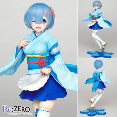 Figure ฟิกเกอร์ จากการ์ตูนเรื่อง Re Zero Starting Life in Another World รีเซทชีวิต ฝ่าวิกฤตต่างโลก Rem เรม Kimono Maid ชุดกิโมโน Ver Anime ของสะสมหายาก อนิเมะ การ์ตูน มังงะ คอลเลกชัน ของขวัญ Gift จากการ์ตูนดังญี่ปุ่น New Collection ตุ๊กตา Model โมเดล