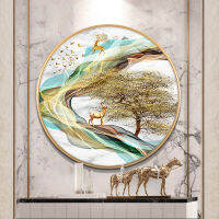 Diamond drawing 2020 new drill 5 d sitting room porch bedroom full round rich cross-stitch 2019 elk background wall