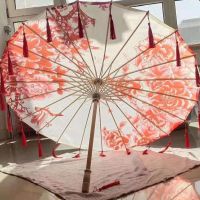 Antique hanfu tassel umbrella dance stage props oiled paper umbrella umbrella qipao shows silk umbrella costume photography