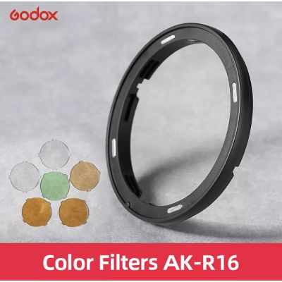 สินค้าขายดี+++ พร้อมส่ง Godox AK-R16 Round ฟิลเตอร์สีสำหรับ Godox H200R รอบหัวแฟลช,สำหรับ Godox AD200 AD200 pro v1-S V1-N V1-C
