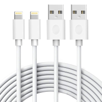 ที่ชาร์จ iPhone,[รับรองโดยแอปเปิ้ลเอ็มเอฟไอ] 2แพ็ค USB เพื่อสายเคเบิลหลอดไฟพลังงานสายชาร์จเร็วสามารถใส่ได้กับ iPhone 14/13/12/11 Pro Max/XS สูงสุด/XR/XS/X/8/7 /Plus/ 6S/6 /Se/5S/iPad