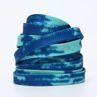 8mm 1 Pair 20 Colors Laces Shoe Tie-dye Elasticity Flat Shoelaces Sport Shoe Laces Gradient Shoelaces Accessories