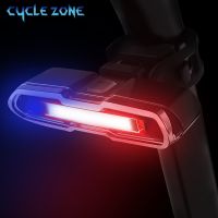 Bicycle Rear Light Ultra Bright USB Rechargeable High Intensity LED Tail Light Accessories for Cycling Mountain Bike Light Medicine  First Aid Storage