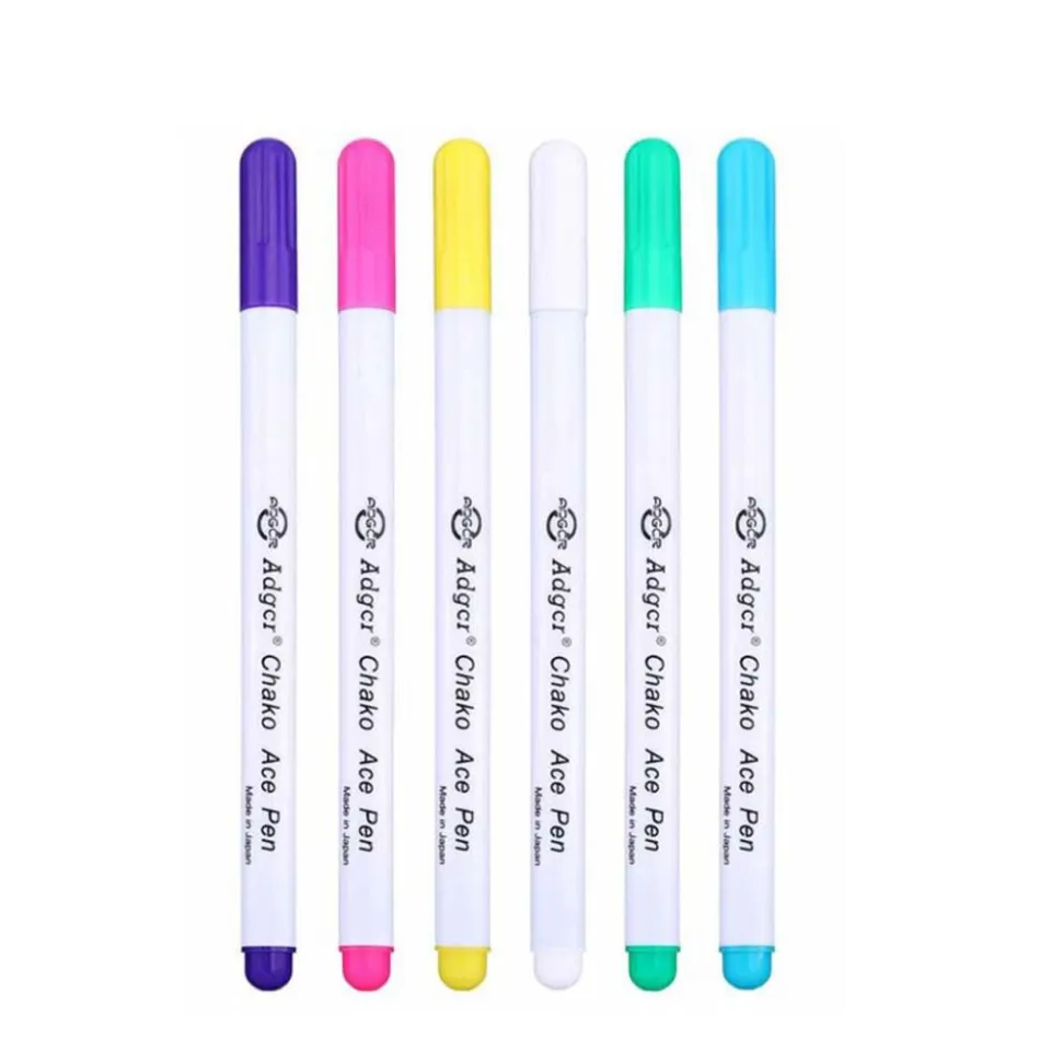 BURNNELL Useful Thin 6 Color Optional for Tailor Fabric Mark DIY Ink  Disappearing Sewing Marker Dressmaker Tools Erasable Pen Water Soluble Pen