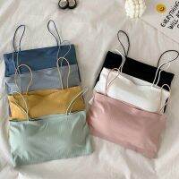 Women Sling Tube Top Sexy Bra Top Breathable Chest Pad Wearing Underwear Strapless Blouse Tube Top Bandeau Top