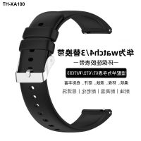 Suitable for GT3GT2 silicone watch strap sports waterproof universal flat mouth quick release chain 20 22