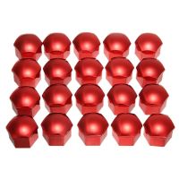 Hot Sales 20pcs 17/19/21mm Blue Red Car Wheel Nut Caps Dust Proof Rims Wheel Nut Bolt Cover +Removal Tool Nails  Screws Fasteners