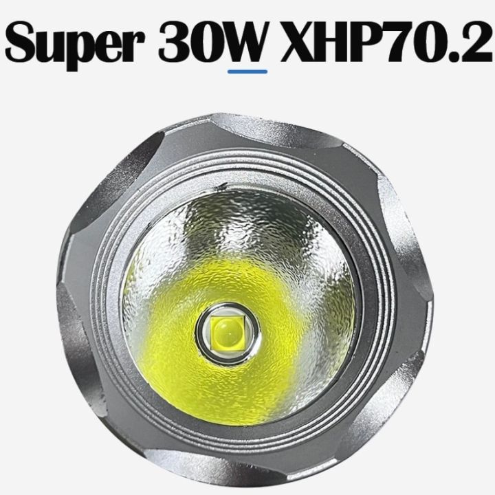 xhp70-2-18000lm-ใต้น้ำที่ทรงพลัง-ไฟฉายดำน้ำ-led-ดำน้ำสูง200เมตรโคมไฟนาฬิกากันน้ำลึก-ipx8ดำน้ำดำน้ำ30w