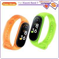 ☢ For Xiaomi Mi Band 7 Sport Swim Strap Fluorescent Eye-Catching With Package Skin-Friendly TPU Comfortable Wear One-Piece Molding