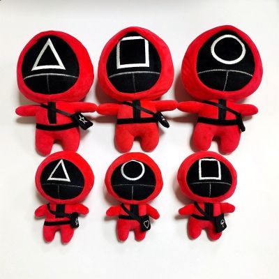 Ready Stock！New product Korean squid game Squid Game red manager plush doll cross-border toy
