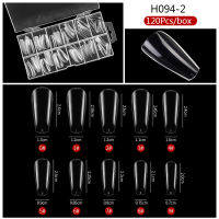 ?【Lowest price】MH 120pcs POLY NAIL GEL เล็บคู่ส่วนขยายลายนิ้วมือ UV Builder NAIL Tips Tools