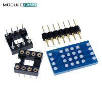 Dual DIP8 ถึง DIP8 Mono Opamp PCB + Pin + Socket สําหรับ NE5532 OPA2132 OPA627 TL072 P07