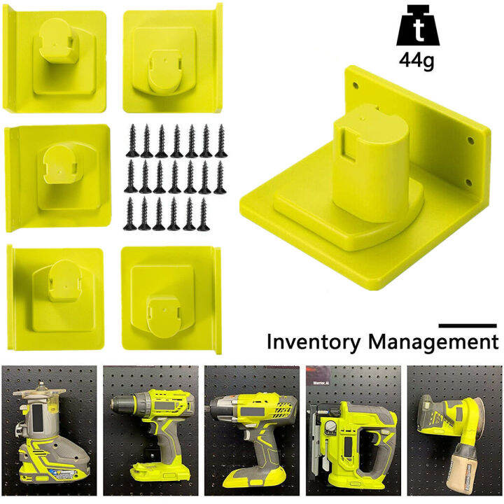 Battery Mounts For Ryobi Yellow Electric Drill Rack Battery Holder