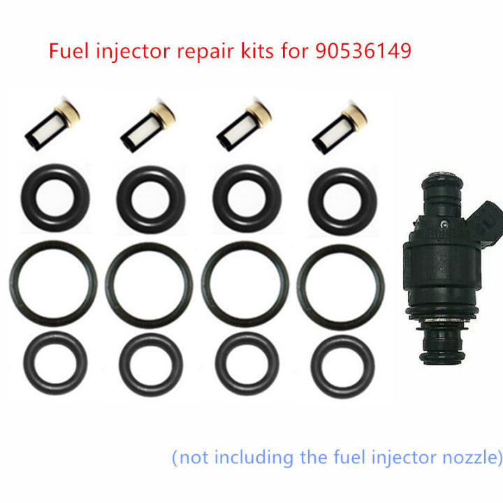 Free Ship Wholesale 4sets Repair Kits For Fuel Injector 90536149 5WK93151 for Opel Astra H Caravan GTC Opel Zafira 1.8 AB