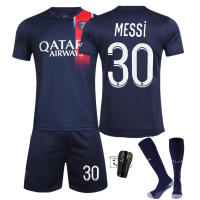 No. 30 Messis No. 10 Neymars Paris Saint-Germain F.C.S Soccer Jerseys สำหรับเด็กหญิงเด็กชายชายหญิง2324บ้านใหม่หมายเลข7 Kylian Mbappé ชุดชุดฟุตบอลพร้อมถุงเท้า0000ว่าวฟุตบอล